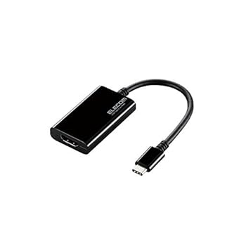 【中古】エレコム USBケーブル Type C 変換アダプタ USB C to HDMI 0.1m RoHS指令準拠 ブラック AD-CHDMIBK