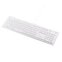 【中古】サンワサプライ スリムキーボード メンブレン ホワイト SKB-SL16W