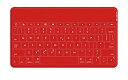 【中古】ロジクール ウルトラポータブル キーボード for iPad, iPhone レッド iK1041RDA