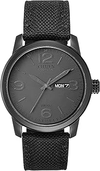 【中古】Citizen Men's BM8475-00F Black Canvas Strap Eco Drive Watch 並行輸入品