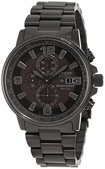 【中古】シチズンCITIZEN 腕時計 PROMASTER NIGHTHAWK ECO-DRIVE プロマスター エコドライブ クロノグラフ CA0295-58E メンズ 逆輸入
