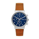 【中古】Skagen Men's Ancher SKW6358 Brown Leather Quartz Fashion Watch(4)