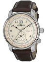 【中古】ツェッペリン 腕時計 Los Angeles ロサンゼルス シルバー 文字盤 ステンレススチール クォーツ Quartz Dual Time デュアルタイム 41.5MM ドイツ