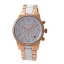 【中古】マイケルコース 時計 MICHAEL KORS MK6324 MK6324622 パヴェ レディース腕時計ウォッチ ピンクゴールド/ホワイト 並行輸入品