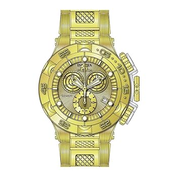 【中古】Invicta Men's 27677 Subaqua Quartz Chronograph Gold Dial Watch 【中古】Invicta Men's 27677 Subaqua Quartz Chronograph Gold Dial Watch