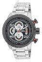 【中古】Invicta Men's Aviator Steel Bracelet & Case Quartz Gun Metal Dial Analog Watch 28145(4)