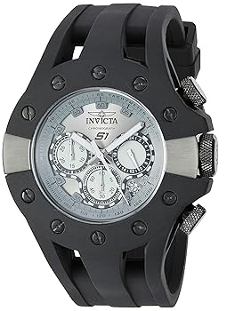 【中古】Invicta Men's 28575 S1 Rally Quartz 3 Hand Gunmetal Dial Watch