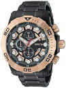 【中古】Invicta Men's Sea Hunter Black Steel Bracelet & Case Quartz Analog Watch 28267