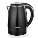 【中古】Cosori 電気ケトルBPAフリー 1.8クォート ステンレススチール 水ボイラー コーヒーポット 紅茶ケトル 水ヒーター コードレス 電気ティーポッ...
