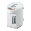 【中古】象印 電気ポット 2.2リットル 満量13分ハイスピード沸とう まほうびん保温 蒸気レス構造 省エネモード 5段階温度設定 ホワイト CV-WB22-WA(2)