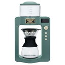 【中古】Toffy/トフィーカスタムドリップコーヒーメーカー K-CM6スレートグリーン ハンドドリップ再現 温度設定 蒸らし機能 タイマー機能 クリーニングモ