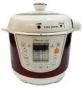 【中古】ワンダーシェフ 家庭用マイコン電気圧力鍋 3L 浜田陽子クッキングブック OEDC30-R1 310163