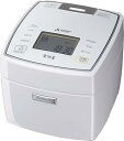 【中古】三菱電機 IH炊飯器 5.5合 日本製 備長炭 炭炊釜 ピュアホワイト NJ-VEA10-W(2)