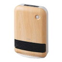【中古】アイリスオーヤマ ヒーター セラミックファンヒーター 暖房器具 電気 足元 小型 温風 省エネ 脱衣所 人感センサー 大風量 木目調 ナチュラルブラ(2)