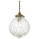 【中古】インターフォルム ペンダントライト LT-3803CL ベリル LED電球付 クリア ガラス 北欧 シンプル アンティーク