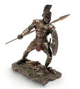 【中古】Achilles Greek Hero of the Trojan War Cold Cast Bronze 9インチTall