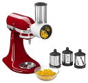 【中古】KitchenAid フレッシュプレップスライサー/シュレッダーアタッチメント ホワイト