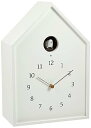 【中古】レムノス カッコー時計 アナログ バードハウス 天然色木地 白 Birdhouse Clock NY16-12 WH Lemnos
