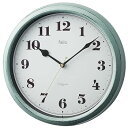 【中古】MAGマグ Felioフェリオ 掛け時計 壁掛け時計 アナログ 電波時計 ステップ秒針 夜間秒針停止 グリーン パンナ FEW183 GR ノア精密
