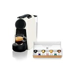 【中古】ネスプレッソ カプセル式コーヒーメーカー エッセンサ ミニ ピュアホワイト D 水タンク容量0.6L コンパクト 軽量 D30-WH-W
