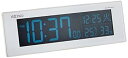 【中古】セイコークロックSeiko Clock セイコー クロック 置き時計 02:白パール 本体サイズ:7.3×22.2×4.5cm 目覚まし時計 電波 デジ...
