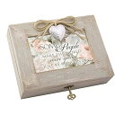 【中古】Make World Special Natural Taupe Wood Locket Music Box Plays What a Wonderfu...