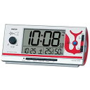 【中古】セイコークロック 目覚まし時計 置き時計 キャラクター ウルトラマン RAIDEN ライデン PYXIS ピクシス 電波 デジタル 大音量 黒 77×1...