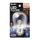 【中古】エルパ ELPA LED電球サイン形 LED電球 照明 E26 1.4W 電球色 屋内用 LDS1CL-G-G906
