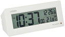 【中古】シチズン 目覚まし時計 電波 デジタル パルデジットピュアR153 暗所 ライト 自動 点灯 白 CITIZEN 8RZ153-003