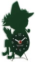 【中古】ムーミン MOOMIN シルエット ワイヤースタンドミニ置き時計 スナフキン KC-5082
