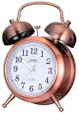 【中古】ランデックスLandex 目覚まし時計 アナログ カンパネラ 常時点灯 ブロンズ YT5230CO