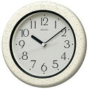 【中古】セイコークロックSeiko Clock 掛け時計 アナログ 生活防水 強化防湿 防塵型 キッチン&バス グレー 模様 KS441H SEIKO