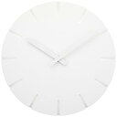 【中古】レムノス 掛け時計 アナログ カーヴド ライン 白 CARVED line NTL10-04C Lemnos