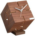 【中古】ヤマト工芸 置き時計 パズルスタンド タイプM ウォールナット YK09-106