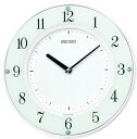 【中古】セイコークロックSeiko Clock 掛け時計 SOLAR+ ソーラープラス 電波 アナログ 薄型 木枠 白 SF505W SEIKO
