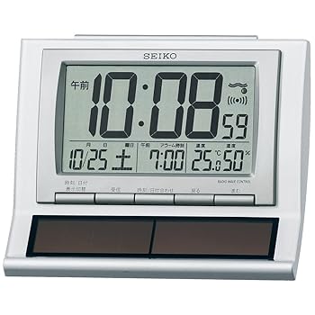 【中古】セイコークロックSeiko Clock セイコー クロック 目覚まし時計 ハイブリッドソーラー 電波 デジタル カレンダー 温度 湿度 表示 白 パール SQ751 【中古】セイコークロックSeiko Clock セイコー クロック 目覚まし時計 ハイブリッドソーラー 電波 デジタル カレンダー 温度 湿度 表示 白 パール SQ751