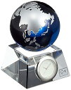 【中古】NARUMIナルミ グラスワークス 時計 ブルーアース デスククロックS GW1000-11050