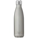 【中古】S'well 真空断熱ステンレススチールウォーターボトル ダブル壁 17オンス オーシャンブルー 17oz シルバー SWB-SLVR07