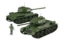 【中古】フジミ模型 1/76 スペシャルワールドアーマーシリーズ No.34 ソビエト中戦車 T-34/85 2両セット プラモデル SWA34 グレー