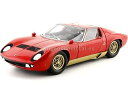 【中古】京商オリジナル 1/18 ランボルギーニ ミウラ P400S レッド 完成品