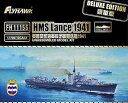 【中古】フライホークモデル 1/700 イギリス海軍 駆逐艦 ランス 1941 デラックス プラモデル FLYFH1115S
