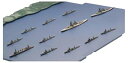 【中古】フジミ模型 1/3000 集める軍艦シリーズ No.15 ガダルカナル島砲撃挺身隊セット金剛/榛名/五十鈴/彩色済み上空直衛機 プラモデル 軍艦15