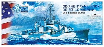 【中古】スノーマンモデル 1/700 アメリカ海軍 ギアリング級駆逐艦1944 DD-831&DD-742 ウォーターラインキット PE 2隻セット プラモデル SP07001