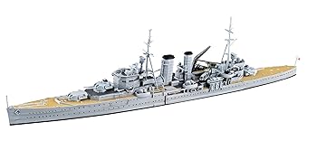 【中古】青島文化教材社 1/700 ウォーターラインシリーズ イギリス軍 重巡洋艦 エクセター スラバヤ沖海戦 プラモデル