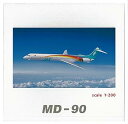 【中古】ジャルックス 1/200 JAS MD-90 5号機 レインボーカラー 完成品