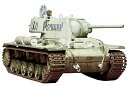 【中古】タミヤ 1/35 ミリタリーミニチュアシリーズ No.66 ソビエト陸軍 KV-1戦車 C型 プラモデル 35066(3)