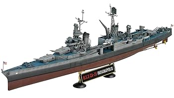 【中古】アカデミー 1/350 アメリカ海軍 重巡洋艦 CA-35 インディアナポリス プラモデル 14107