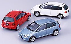 【中古】エブロ 1/43 ホンダ ニューシビック レッド 43146 完成品(3)