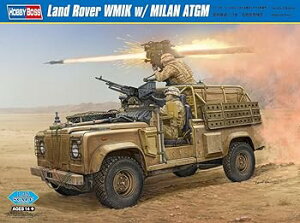 【中古】ホビーボス 1/35 ファイティングヴィークルシリーズ ランドローバーWMIKミラン対戦車ミサイル搭載型 プラモデル