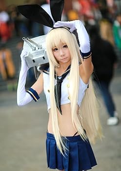 【中古】艦隊これくしょん 島風 11点セット カチューシャ + セーラー服 + スカート + リボン + 袖 + 手袋 + ロング靴下 + Tバック + 耐熱ウ...